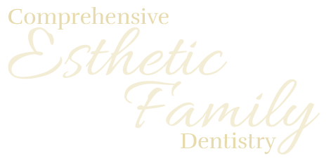 Stylized lettering reading Comprehensive Esthetic Family Dentistry
